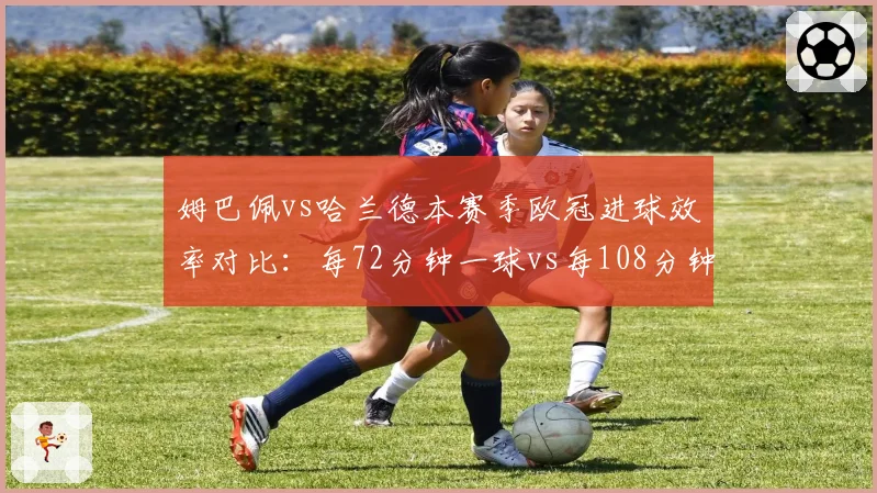 姆巴佩vs哈兰德本赛季欧冠进球效率对比:每72分钟一球vs每108分钟一球